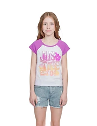 Justice Girls Summer Block Graphic Fashion Tank