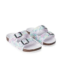 George Girls' Double Buckle Sandals