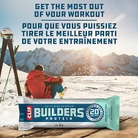 CLIF BUILDERS Mini Protein Bars, Chocolate Mint Flavour, 10g of Protein, Prepared in Canada, Gluten Free, No Artificial Sweeteners, (Pack of 10), 340 g