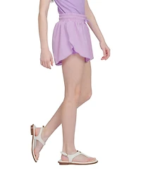Justice Girls Flouncy Heart Shorts