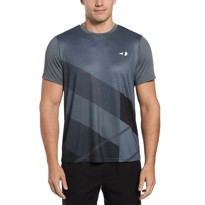 Grand Slam Men's Asymmetric Front Panel Tennis Shirt