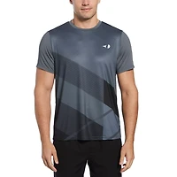 Grand Slam Men's Asymmetric Front Panel Tennis Shirt