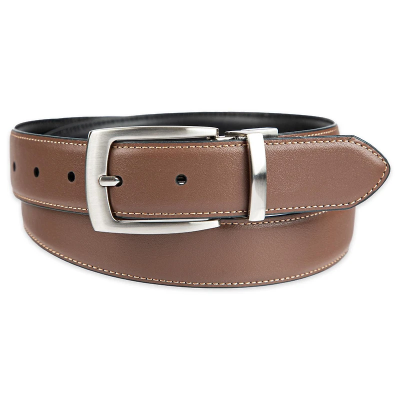 Ceinture extensible réversible Tailored Felx de Haggar 32 mm avec surpiqûres pour hommes Tailles P à TG