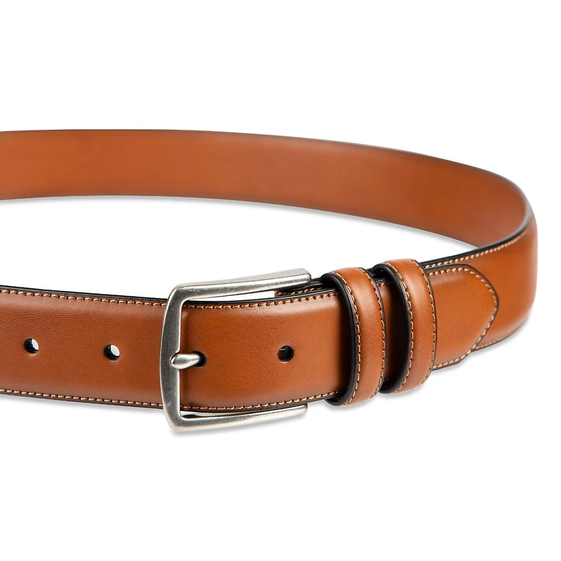 Ceinture habillée extensible à double boucle de 35 mm Tailored Flex Haggar pour hommes Tailles P TG