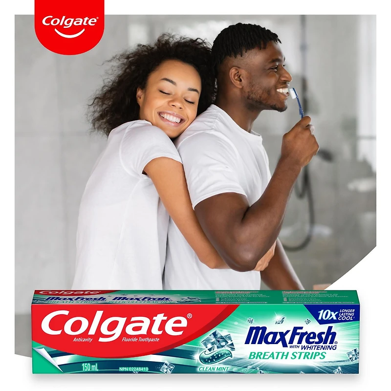 Dentifrice Colgate MaxFrais avec mini-pellicules fraîches, Menthe pure 150 ml