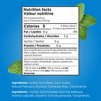 PUR Gum, Aspartame Free, Sugar Free & 100% Xylitol, Peppermint Chewing Gum, 9 Pieces, Pack of 1