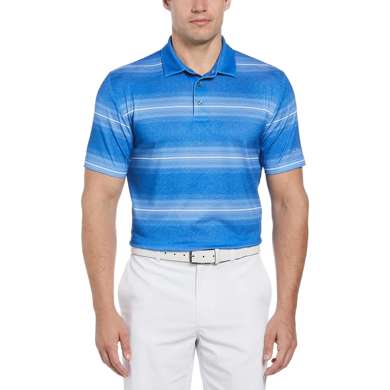 Ben Hogan Polo de golf chiné à rayures tendance pour homme