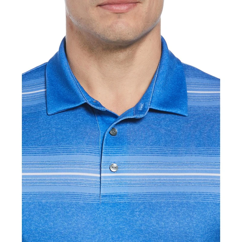 Ben Hogan Polo de golf chiné à rayures tendance pour homme