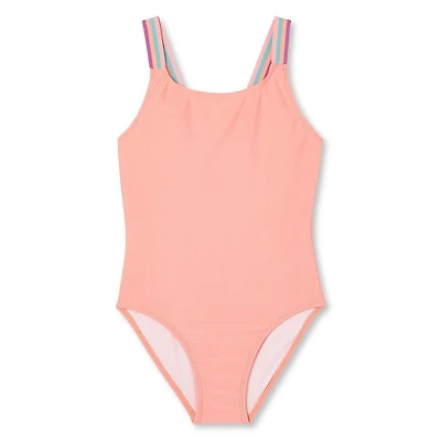 Maillot de bain 1 pièce de couleur unie George pour filles