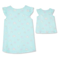 George Toddler Girls' Dolly and Me Nightgown 2-Piece Set