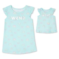 George Toddler Girls' Dolly and Me Nightgown 2-Piece Set