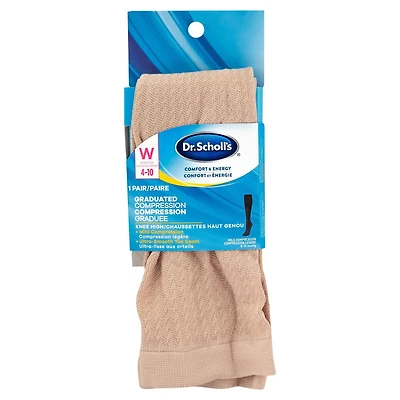 Dr. Scholl's - Compression Graduee Chaussettes Haut Genou 1 Paire