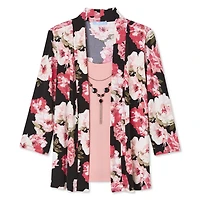 Haut à manches 3/4 trompe-l'œil Penmans pour femmes