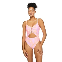 No Boundaries Women's Cut Out 1-Piece