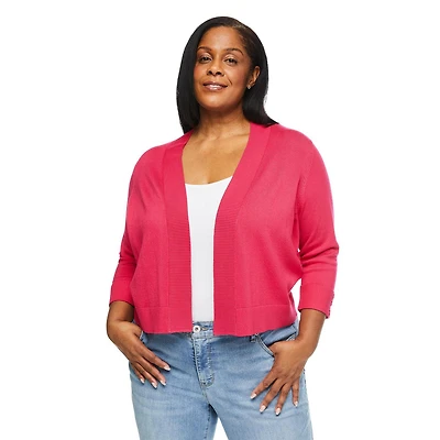 Verte courte en tricot Iyla Plus pour femmes