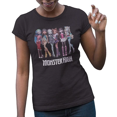 Monster High Short sleeve, Crew Neck T-Shirt for Ladies