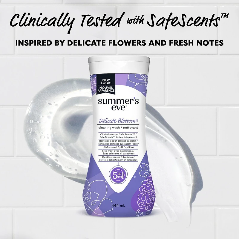 Summer's Eve 5 in 1 Delicate Cleansing Wash, 444ml