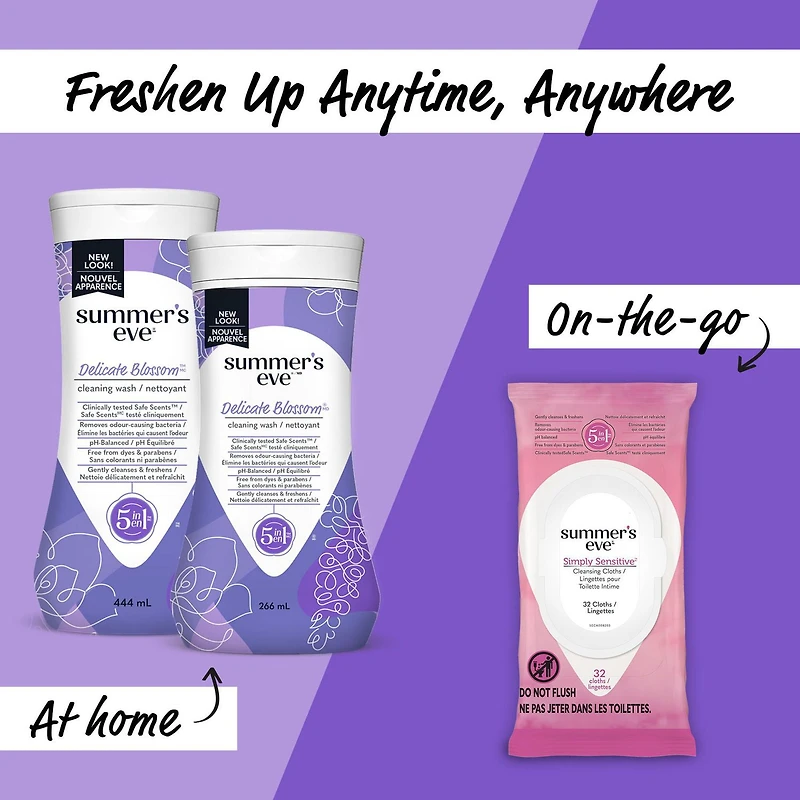 Summer's Eve 5 in 1 Délicat Nettoyant 444 ml