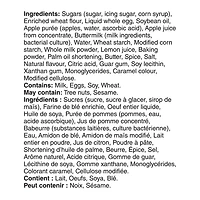 Quatre-quarts aromatisé et glacé Pomme et caramel Mon marché fraîcheur 8 tranches, total de 400 g