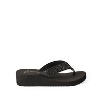 Sandales compensées ornées de strass Time and Tru pour femmes