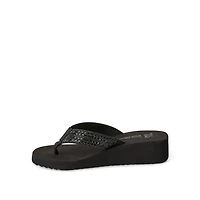 Sandales compensées ornées de strass Time and Tru pour femmes