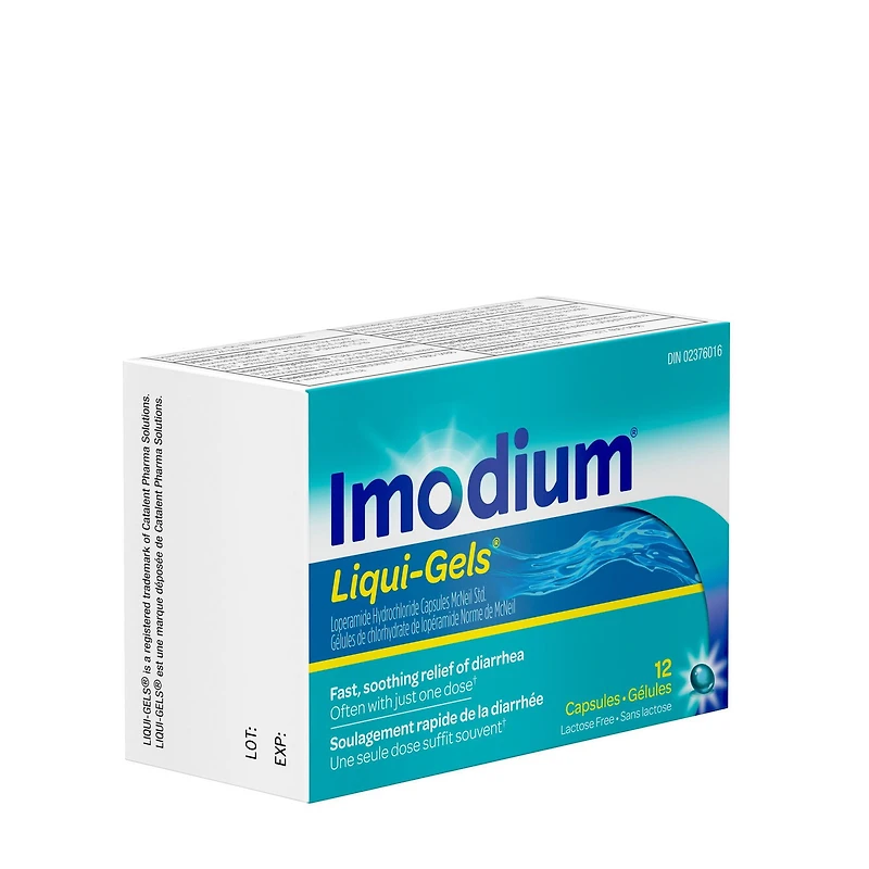 Imodium Diarrhea Relief, Liqui-Gels, 12 Count