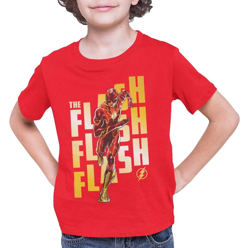 Flash Boy's Short Sleeve crew neck T-Shirt, Sizes XS to XL