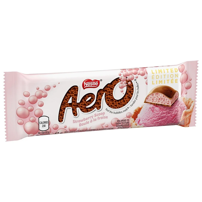 Barre AERO Boule à la fraise, 42 g