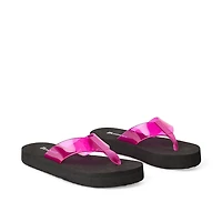 No Boundaries Women's Platform Jelly Flip Flops
