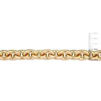 Collier Miabella en mailles ovales en argent sterling plaqué jaune