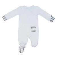 Juddlies Collection Essentials Bebe Biologique Dormeur Double Fermeture Eclaire Blanc/Gris