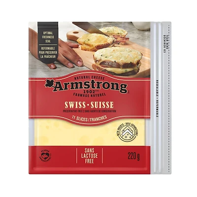 Armstrong Swiss Cheese Slices, 220 g