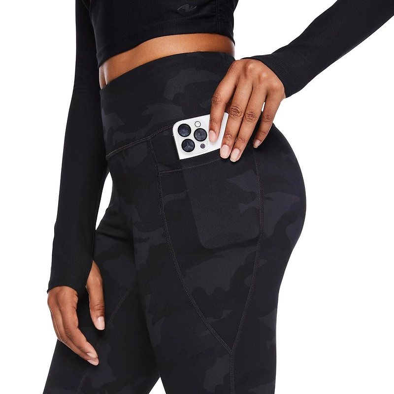 Legging imprimé avec poches Athletic Works pour femmes Tailles TP–TTG