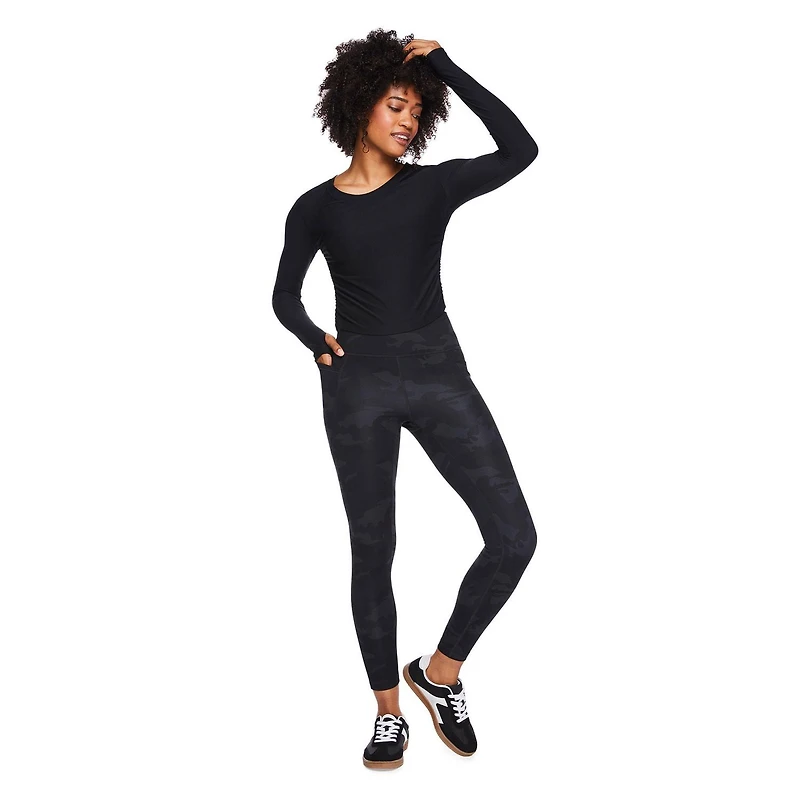 Legging imprimé avec poches Athletic Works pour femmes Tailles TP–TTG