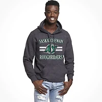LICENSED CFL ROUGHRIDERS POPOVER MEN'S GREY HOODIE
