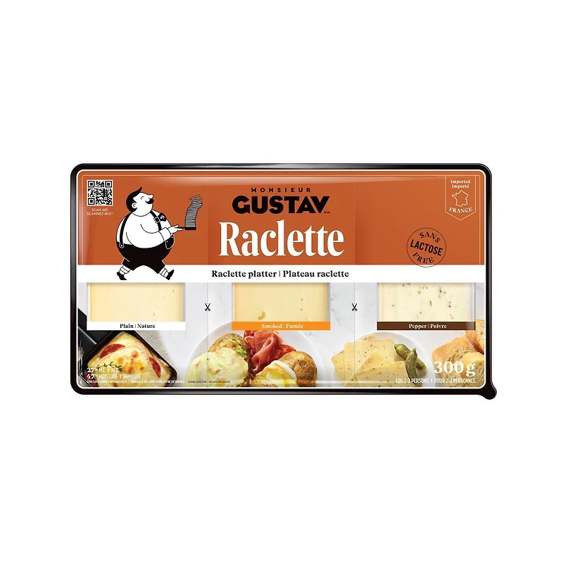 Monsieur Gustav Trio Raclette Cheese