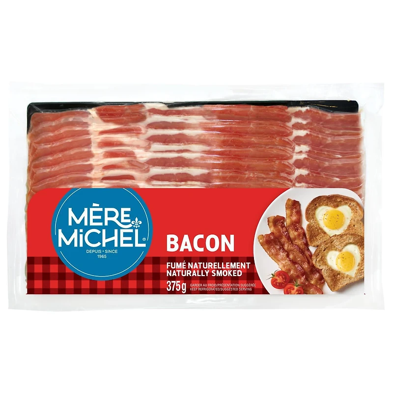 Mere Michel Naturally Smoked Bacon, 375 g