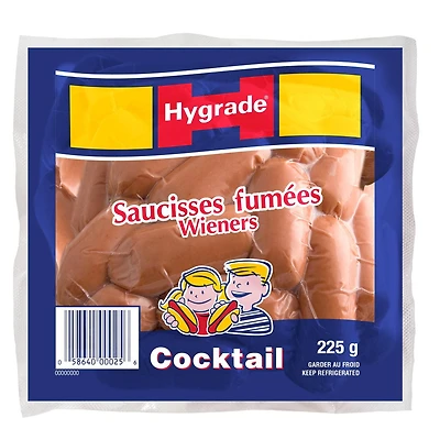 Hygrade Smoked Cocktail Wieners, 225 g
