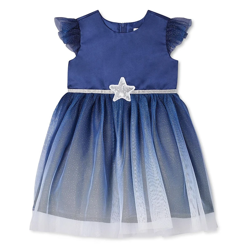 George Toddler Girls' Star Satin Dress