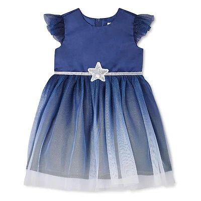 George Toddler Girls' Star Satin Dress