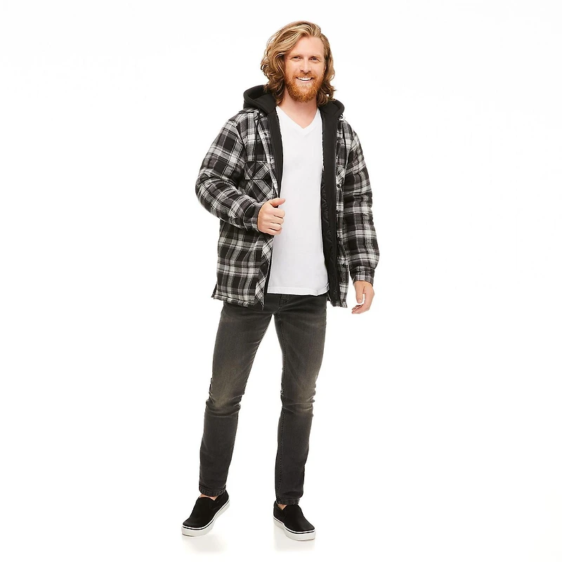 Workload Men's Hooded Flannel Jacket