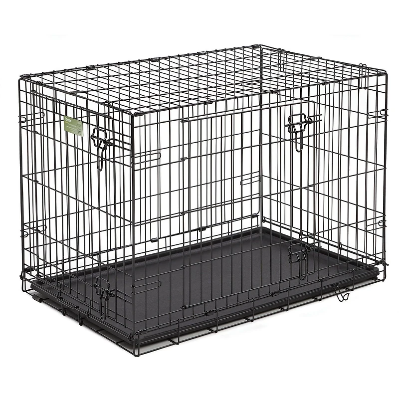 Midwest iCrate Caisse Pliante pour Chien à Double Porte avec Panneau de Séparation Caisse pour Chien 2 portes