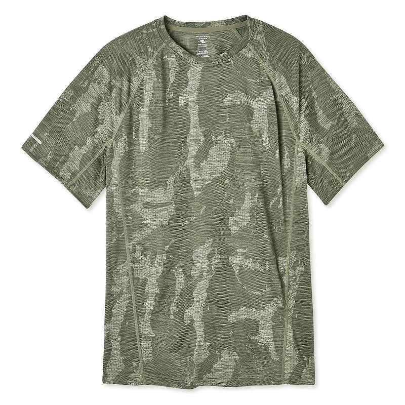T-shirt jacquard camouflage Athletic Works pour hommes