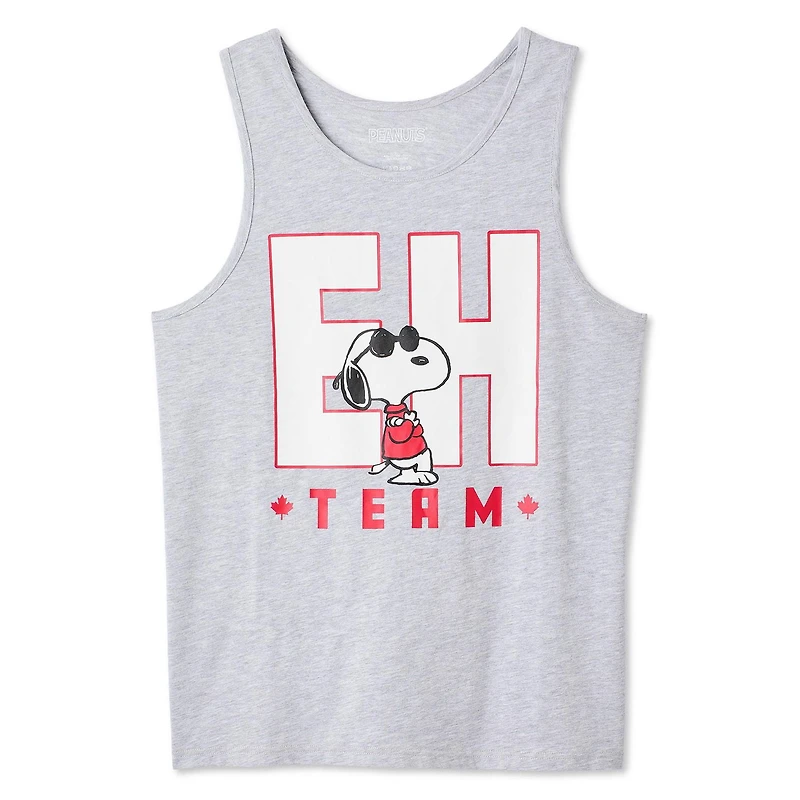 Peanuts Men's Snoopy Canada Tank Top