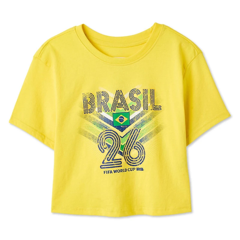 FIFA Women's World Cup 2026 Brazil Cropped T-Shirt