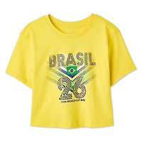 FIFA Women's World Cup 2026 Brazil Cropped T-Shirt