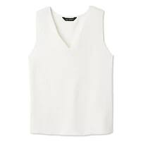 Lane Bryant Women's Plus V-Neck Sweater Tank Top