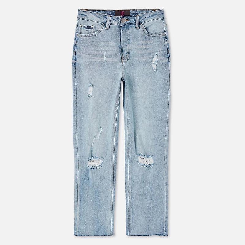 No Boundaries Women's Slim Crop Straight Pant