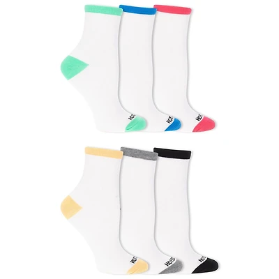 HOTSOX Mi-Chaussetees de mode pour femmes. 6 paires. Taille 4-10