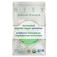 Genuine Health Fermented Organic Vegan Proteins unflavoured unsweetened, stevia free, 10 servings